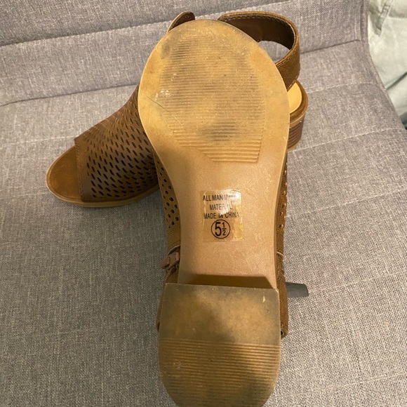 Soda Brown Cutout Booties - Picture 4 of 5